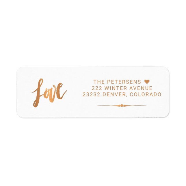 Liebe Imitate Gold Fohlen Einfache Minimalistische (Vorne)