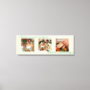 Liebe Immer benutzerdefinierte Triptych Foto Art e Leinwanddruck