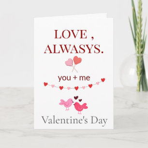 Liebe Immer Frohen Valentinstag Grußkarte Feiertagskarte