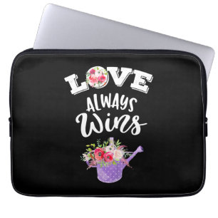 Liebe immer gewinnen Laptopschutzhülle