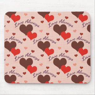 Liebe Immer Herzen Valentinsmuster Mousepad