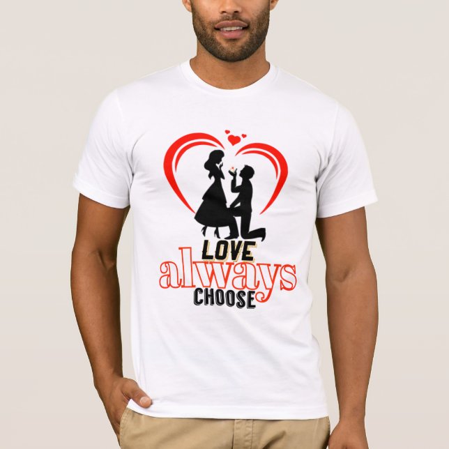 💖 Liebe immer Männer Bella+Leinwand Kurz Sle ausw T-Shirt (Vorderseite)