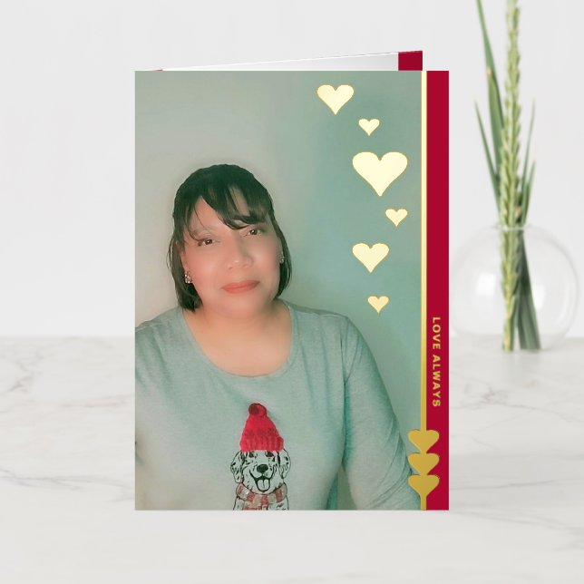 Liebe Immer Personalisierte Foto Foil Card (Vorderseite)
