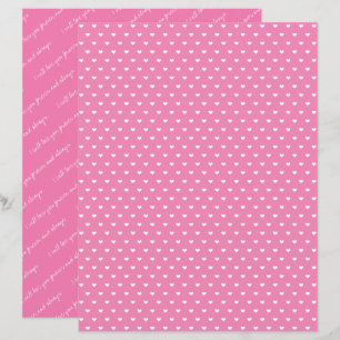 Liebe Immer und immer rosa Herz-Kreislauf-Papier