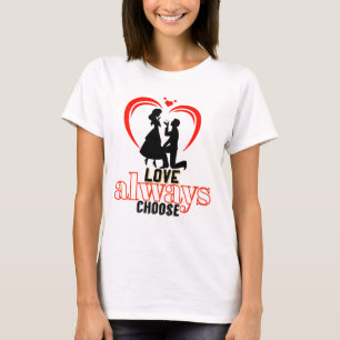 Liebe immer wählen - Cotton T-Shirt für Frauen fre