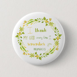 Liebe in Action-Römen 12:9 christliche Vers Button