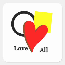 Liebe in allen Formen und Farben Aufkleber
