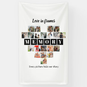 Liebe in Bildern Herz 20 Fotocollage Romantisch Banner