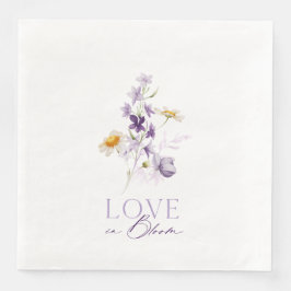 Liebe in Bloom Floral Hochzeitspapier Napkins Serviette