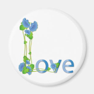 Liebe in Blumen Magnet