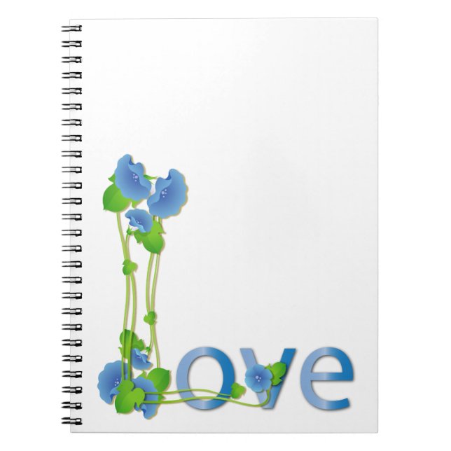Liebe in Blumen Notizblock (Vorderseite)