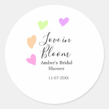 Liebe in Blüte farbiges Herz Junggesellinnenabschi