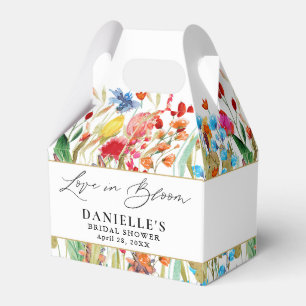 Liebe in Blüte Wildblumen-Brautparty Geschenkschachtel