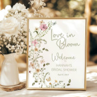 Liebe in Blüte Wildblumen-Hochzeitsdusche Willkomm
