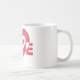 Liebe in Cherry Pink Kaffeetasse