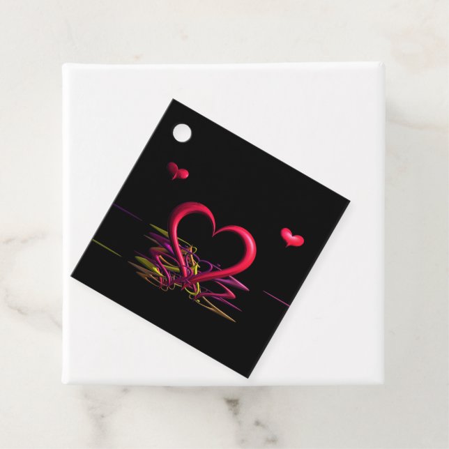 Liebe in den Geschenketiketten der Dunkelheit Geschenkanhänger (Beispiel)