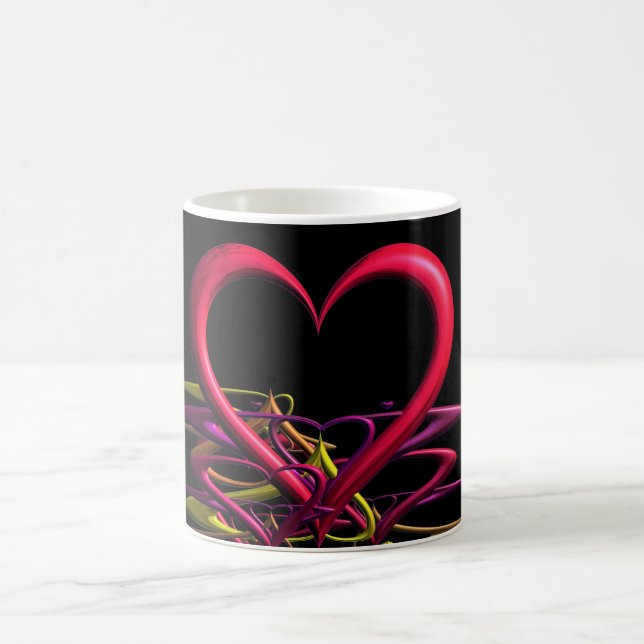 Liebe in der Darkness-Kaffee-Tasse Kaffeetasse (Mittel)