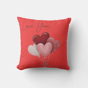 Liebe in der Luft Minimalistisches Design Kissen