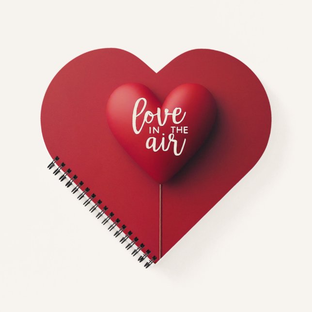 Liebe in der Luft Notizbuch (Vorderseite)