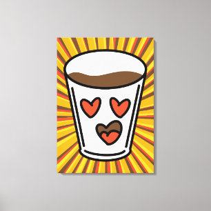 Liebe in einem Cup Leinwanddruck