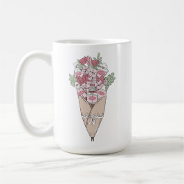 Liebe in einer beliebigen Blume Kaffeetasse