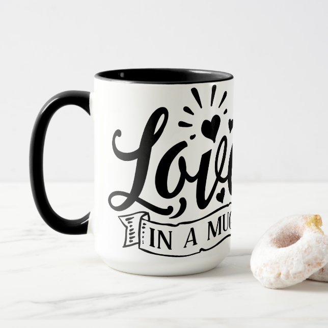 Liebe in einer Tasse (Mit Donut)