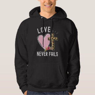 Liebe in Glaube Versage nie Christliche grafische Hoodie