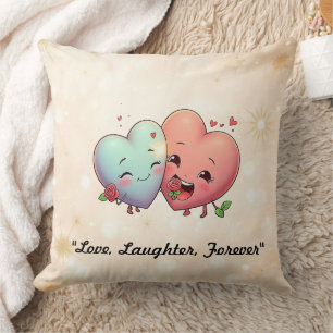 Liebe in Herzen Kissen