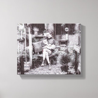 "Liebe in ihren Händen Leinwanddruck