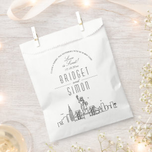 Liebe in New York   Gastgeschenk Hochzeiten Geschenktütchen