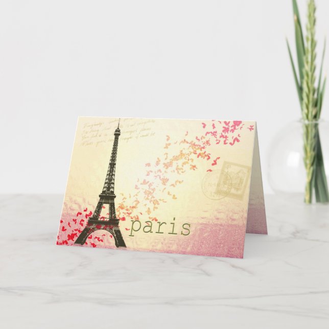 Liebe in Paris Karte (Vorderseite)