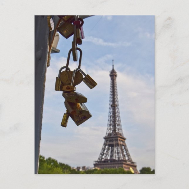 Liebe in Paris Postkarte (Vorderseite)