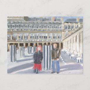 Liebe IN PARIS Postkarte