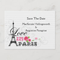 Liebe in Paris Save the Date
