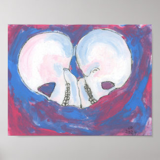 Liebe in Pastellen Poster