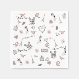 Liebe in Peris Bohemisch Chic Floral Boho Girlly Serviette
