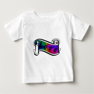 Liebe in Regenbogen Fantasy Art - Art Deco Baby T-shirt