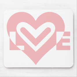 Liebe in Rosa Mousepad
