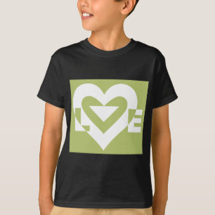 Liebe in Sage Green T-Shirt