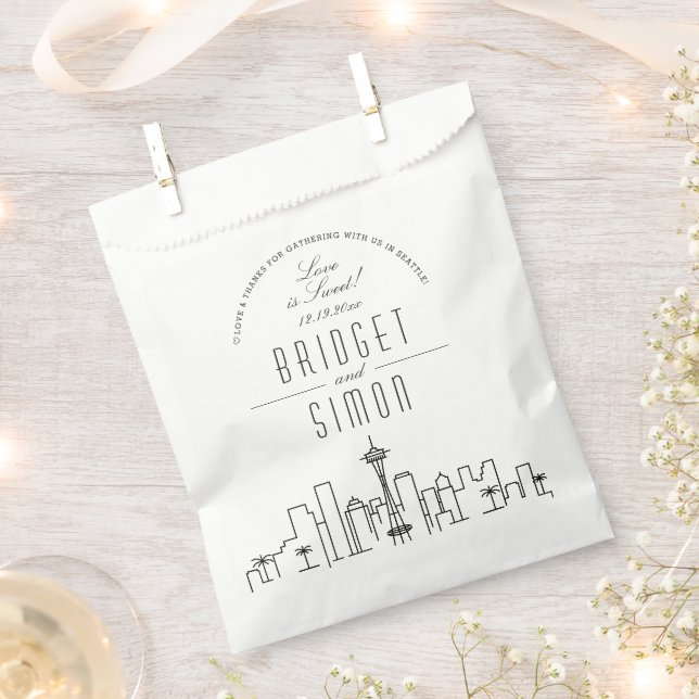 Liebe in Seattle | GASTGESCHENK HOCHZEITEN Geschenktütchen (Ausgeschnitten)