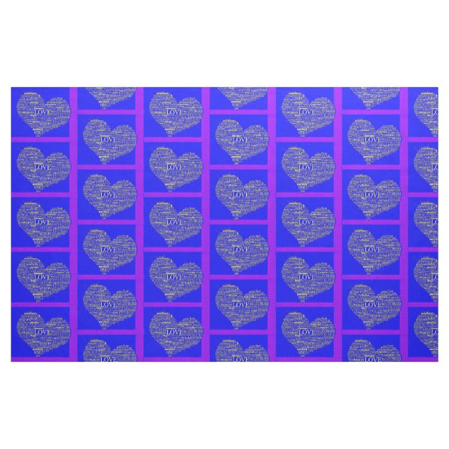 Liebe...in so vielen Wörtern Stoff (Fat Quarter (45,7 x 55,9 cm))