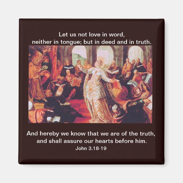 Liebe in Tat und Wahrheit - Magnet (Vorne)