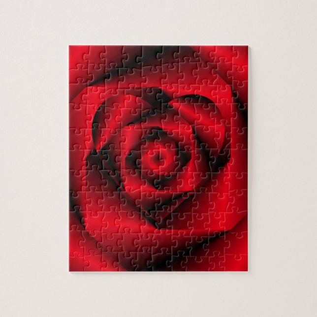 Liebe in verschleierter Form - Das Herz einer Rose (Vertikal)