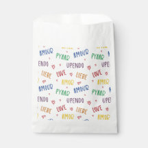 Liebe in vielen Sprachen Rainbow Fevor Bags