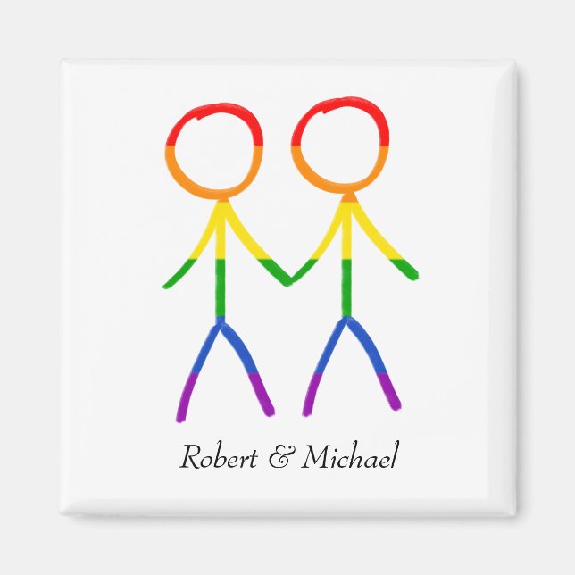 Liebe in Vollfarbe Magnet (Vorne)