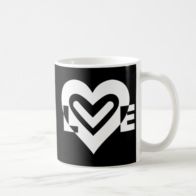 Liebe in Weiß Kaffeetasse (Rechts)