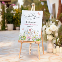 Liebe in Wildblume Rosa Brautparty