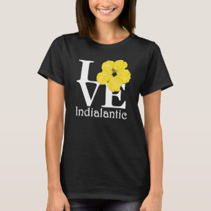 LIEBE Indialantischer Gelber Hibiskus T-Shirt