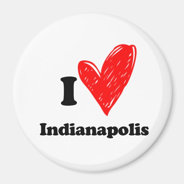 Liebe Indianapolis Magnet (Vorne)