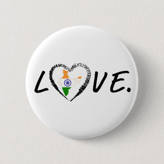Liebe Indien Button